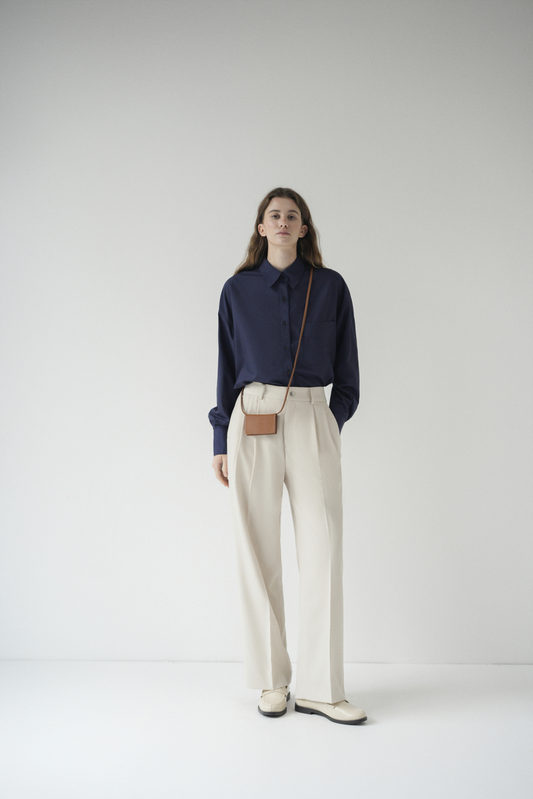 STRAIGHT LEG TROUSERS | CREAM