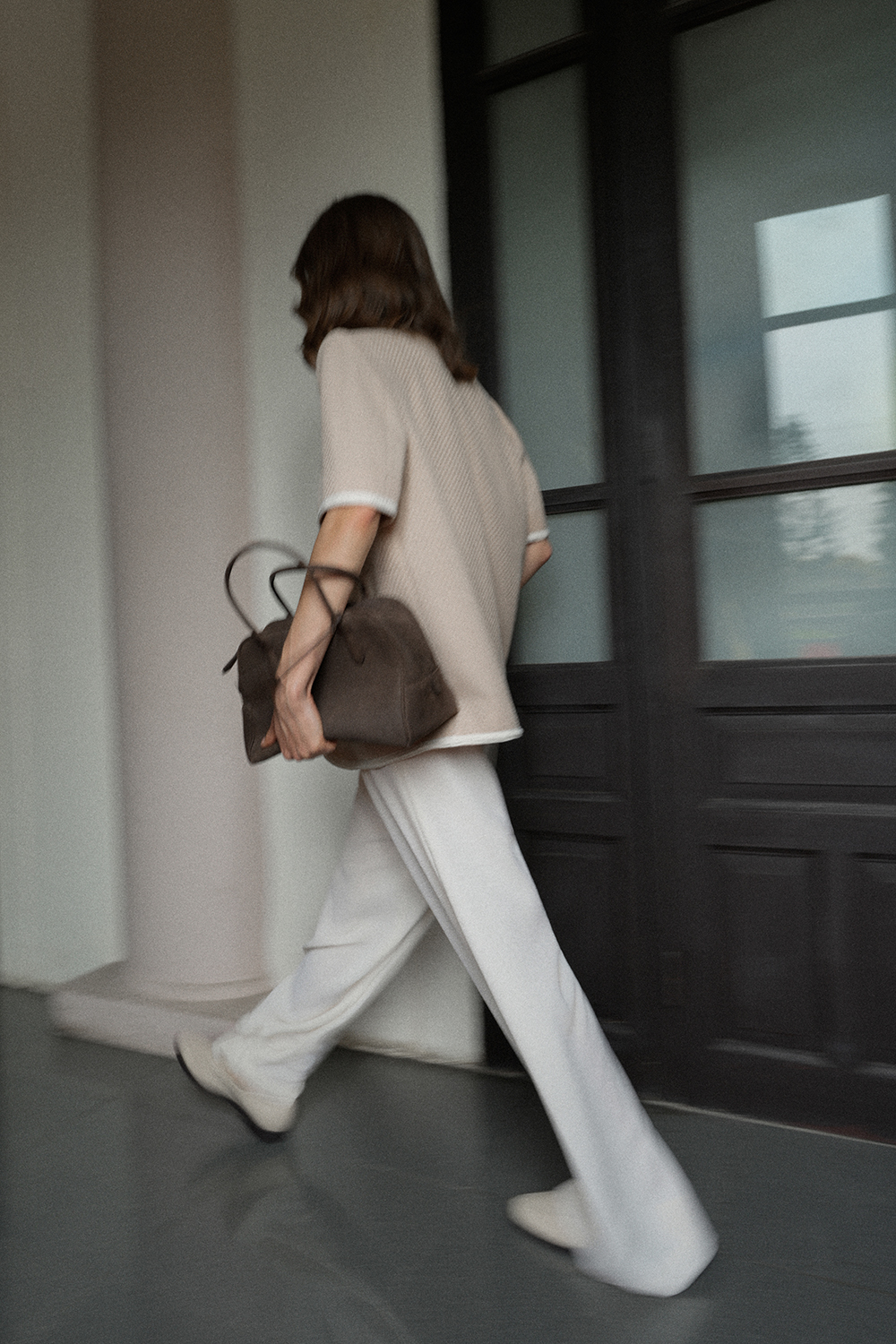 FLOWY TROUSERS | IVORY