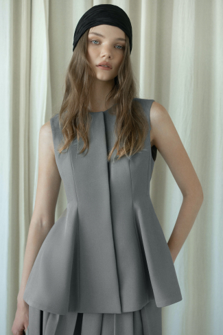 PEGGY GILET | GREY