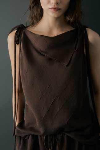 CALLA TOP | BROWN